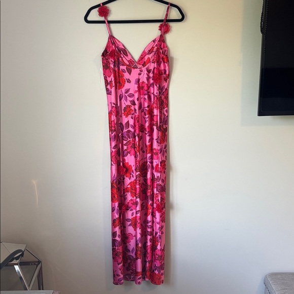 Crystal Sky Floral Pink Maxi Dress size small - Picture 9 of 11